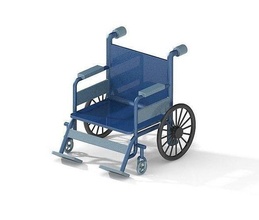 classique médical fauteuil roulant pilotage roue machine chaise moderne laboratoire docteur médicament science biologie hôpital salle cours chirurgical loisir jouet Jeu Humain 3d print model - Mito3D