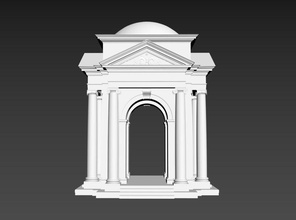 clássico modelagem arquitetura coluna construção antigo arte 3d print model - Mito3D