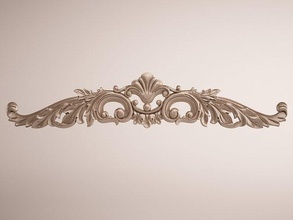 classic onlay cnc printable ornament print carved relief artcam carving rococo machining molding baroque kitchen house dining 3d print model - Mito3D