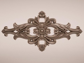 klassisch onlay cnc druckbar ornament drucken linderung geschnitzt artcam carving formen barock bearbeitung rokoko küche haus essen 3d print model - Mito3D