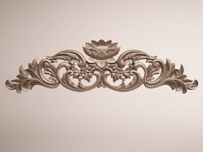 classico onlay cnc stampabile ornamento Stampa modanatura barocco artcam lavorazione rococò intaglio scolpito sollievo cucina Casa cenare 3d print model - Mito3D
