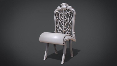 klasik süsleme sandalye ev ofis yaşayan tablo Yemek Masası mobilya iç parçalar sanat aracı modern woog ahşap koltuk mutfak ayarlayın oturma Odası 3d print model - Mito3D