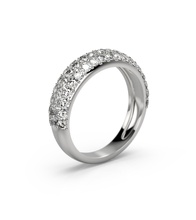 classique ouvrir l'anneau bijoux de anneau mode pave les pierres précieuses brillant imprimable bague fiançailles joyau en diamant blanc la le mariage néoclassique engagem cad or anneaux 3d print model - Mito3D
