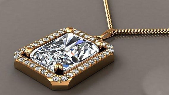 klassisch Anhänger Schmuck Halskette Gold Silber druckbar Juwel Ring Armband Ohrringe Diamant Rubin Saphir Citrin Smaragd Weißes Roségold Matrix Nashörner 3d print model - Mito3D