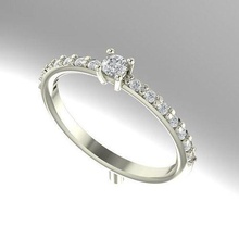 klassisch Ring Klassiker Steine elegant Juwel Engagement wertvoll Hochzeit Schmuck Ringe 3d print model - Mito3D