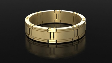 clásico anillo hombre imprimible libra esterlina plata joya Boda platino joyería Moda oro exclusivo lujo anillos belleza barroco 3d print model - Mito3D