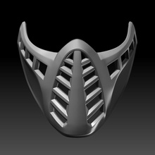 classic scorpion mask mortal kombat 11 3d printable model cosplay costume mk11 hobby diy airsoft face fighter champion games 3d print model - Mito3D