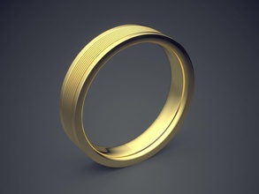 klassische einfache goldene ring minimal design Schmuck Juwel Ringe Hochzeit diamond genial cad Mode Schönheit finger gem Platin bedruckbar ist detail gold einfach 3d print model - Mito3D