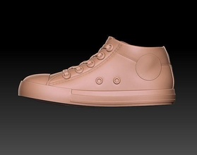 klassisch sneaker stiefel schuhe schuhwerk kleidung schuh tragen stoff männer mode 3d print model - Mito3D