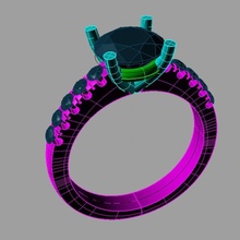 classico solitario fidanzamento squillare anello sl71 3d stampa gioielleria splendente stampabile brillante diamante anelli design argento nozze engagement nuziale 3d print model - Mito3D