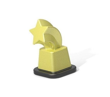 classic star trophy sport ball fashion accessory cap bat competition award medal prize winner gift school football player chess art coins badges win 3d print model - Mito3D