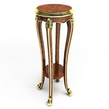 classic table antique furniture wood retro decor gilded gallery decoration ornament carving decorate rococo design art luxury ancient style house 3d print model - Mito3D