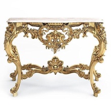 classic table furniture luxury gilt decoration carve ornate antique baroque gilded retro gallery carving ornament design art gold vintage bronze house 3d print model - Mito3D