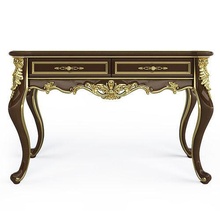clássico tabela Antiguidade ornamentado mobília dourado luxo ouro arte galeria decorar prata retro casa 3d print model - Mito3D