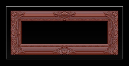 classical carved frame carving pattern vintage antique baroque reflection rococo furniture misc ornament decoration pictureframe acccesory picture deco architectural details luxury art mathematical 3d print model - Mito3D