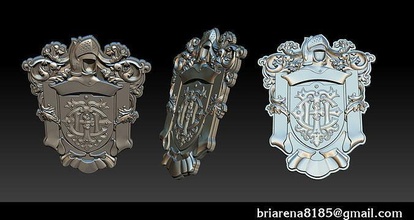 classical nameplate frame classic carving antique baroque rococo furniture ornament decoration pictureframe picture architectural luxury wall mirror house shield art sculptures 3d print model - Mito3D