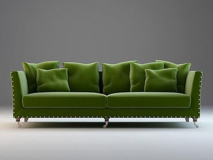 klassisches Sofa Hof 3d Modell Andy Möbel gerundet Kissen Sitz Design Leben Zimmer elegant entspannen modern klassisch Couch Innere Schlafzimmer Sessel Haus 3d print model - Mito3D