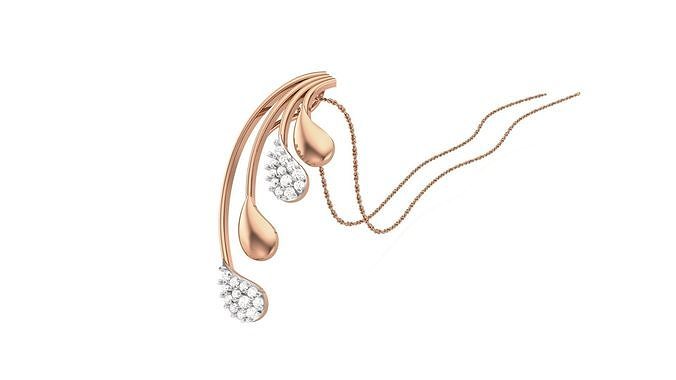 classe diamante pendente orecchini impostato esegue rendering 3dm stl obj 3mf gioielleria gioiello stampabile ciondoli combo collana 3D print model - Mito3D