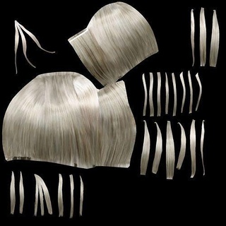 Claudia globe oculaire femme Humain corps femelle cheveux art sculptures 3d print model - Mito3D