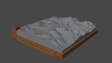 clavering island hp mountain landscape volcano terrain environment nature photogrammetry elevation dem science 3d print model - Mito3D