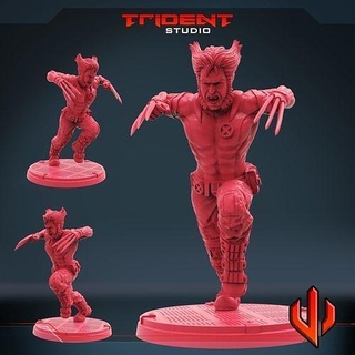 clawman berserker rage hero toys art miniatures sculpture sculptures 3d print model - Mito3D