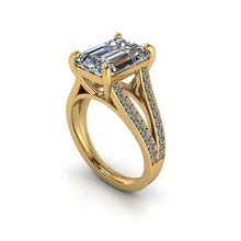 arcilla Hofelich Esmeralda diamante anillo joya compromiso Boda joyería plata oro enganchar Moda libra esterlina colgante pendiente collar belleza pendientes colgantes anillos 3d print model - Mito3D