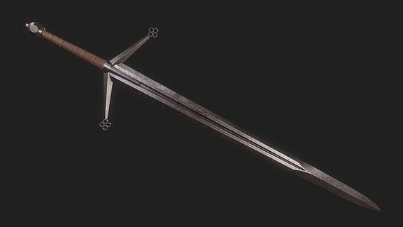 claymore life sized print sword melee fantasy weapon blade bladed medieval art cosplay prop keyed games toys 3d print model - Mito3D