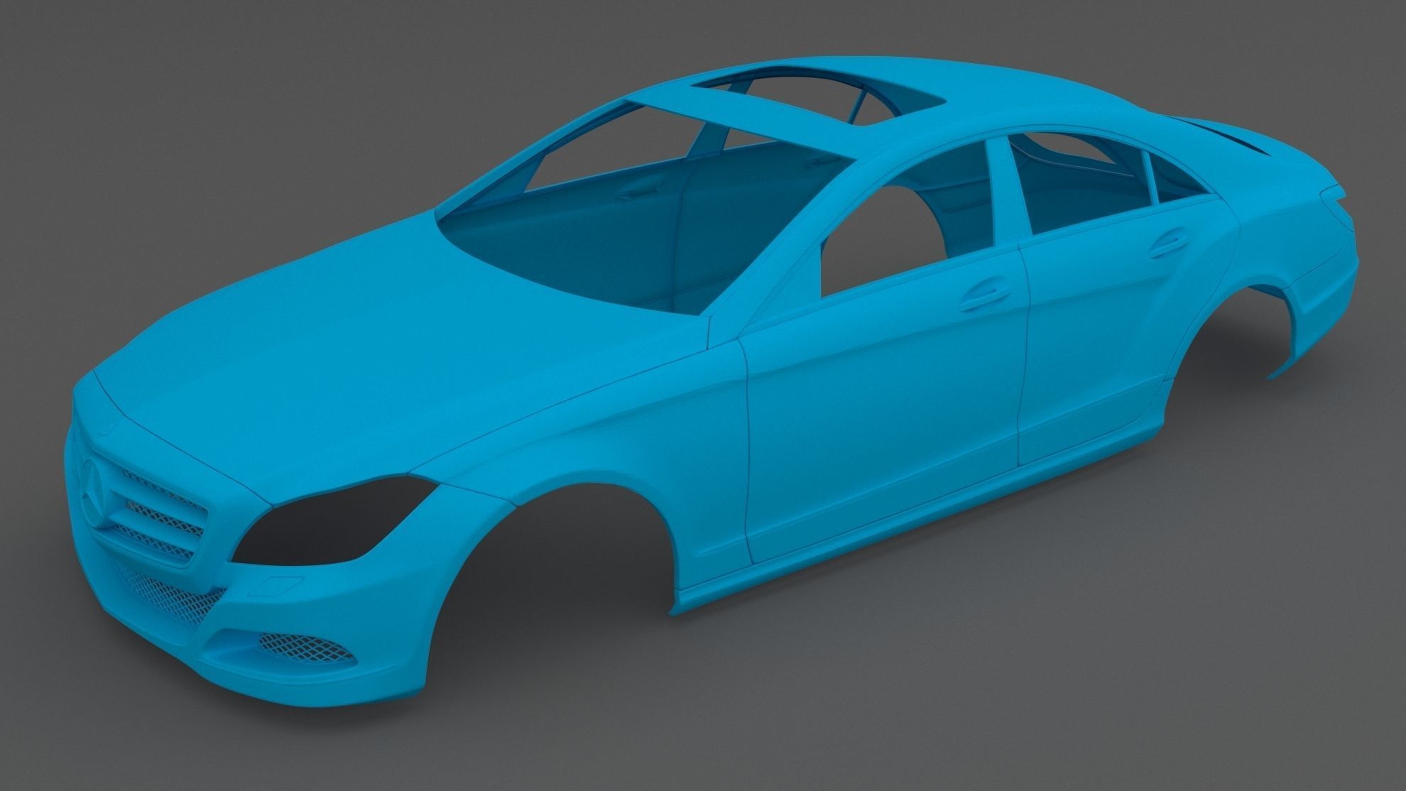 pulito scansione mercedes benz cls scansionato amg 2020 2021 berlina Germania 4door 4 porta Stampa risorsa stampabile 3d passatempo 3D print model - Mito3D