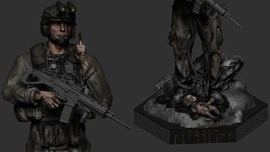 cliff unger - death stranding 3d model deathstranding kojima print collectible ps4 sculpture bridges scifi games art sculptures 3d print model - Mito3D