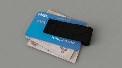 klipler rasgele moda rastgele adam para kartları meydan okuma cüzdan 3d print model - Mito3D