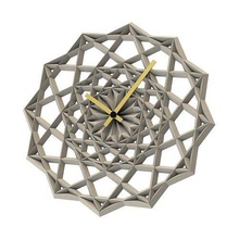 orologio geometrico parete 3dprint muffa silicone accessori decorativo calcestruzzo stl file casa arredamento 3d print model - Mito3D