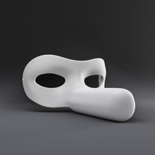uhrwerk orange alex delarge maske 3d drucker bereit film druckbar drucken diy mach hobby 3d print model - Mito3D