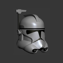 clone arc trooper cosplay helmet star wars 3d print games toys 3d print model - Mito3D