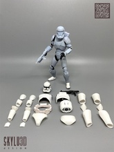 clon comando 6 pulgada figura equipo conversión stl soldado infantería combate militar persona op guerra galaxias antigua republica república fuerza delta desintegrador sable jedi order66 stormtrooper vader blackseries juegos juguetes 3d print model - Mito3D