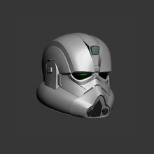 clon ingeniero cosplay casco estrella guerras 3d impresión soldado moda 3d print model - Mito3D