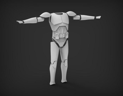 clone trooper armor animated phase 2 tcw 3d print stl files star wars clonewars starwars fashion clonetrooper 3d print model - Mito3D