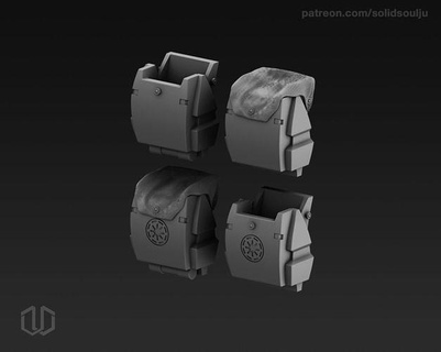 clon soldado mochila hasbro negro serie caliente juguetes guerra Galaxias guerras clones blacksereis calientes juegos 3d print model - Mito3D