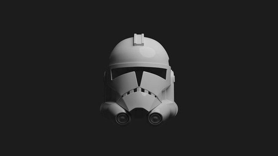 clone Soldado capacete Estágio 2 animado guerras Estrela armaduras ahsoka tano anakin phase2 theeclonewars Skywalker passatempo faça 3d print model - Mito3D