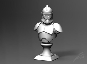 clone galaxy trooper p1 bust fan art starwars jedi vader chess sculptures miniatures figurines 3d print model - Mito3D