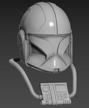 clone trooper pilot helmet n chest box 3d printing stl wars stormtrooper arctrooper arc yoda jedi wan laser saber duel force starwars vader armor commender hobby diy 3d print model - Mito3D