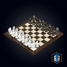 clone wars chess set - 3d print files star game printable knight board king queen piece games toys 3d print model - Mito3D