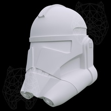 clonetrooper estágio 2 capacete guerra estrelas clone soldado impressão cosplay adereços passatempo faça 3d print model - Mito3D