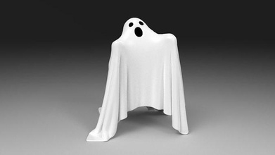 paño fantasma stl figura Arte hombre decoración espejismo esculturas invisible 3d print model - Mito3D
