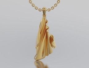 giydirmek kolye zarif parlıyor lüks gümüş altın mücevher moda sihir kağıt yazdırılabilir Zincir mimari takı 3d print model - Mito3D