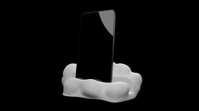 cloud phone stand gift house office decoration accessories 3d print model - Mito3D