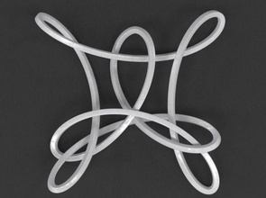 trifoglio ciondolo nodo gioielli il annodato knotwork celtic nodi la curva design geometria sacri groviglio ciondoli 3d print model - Mito3D