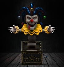 clown scatola scultura Stampa stampabile scolpire statua arte sculture zbrush 3dprint modello giocattolo decorazione scherzare burlone giullare libro mastro umorismo giocoliere Giochi giocattoli 3d print model - Mito3D