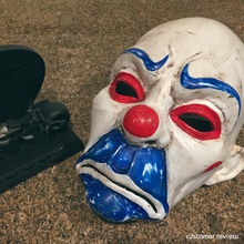 henchmen clown mask dark knight cosplay halloween helmet joker model print 3d batman costume games toys bank ledger bozo 3d print model - Mito3D
