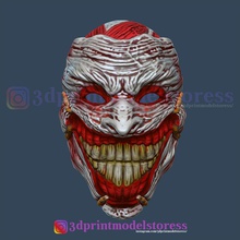 joker mort of famille masque pitre halloween cosplay casque batman bande dessinée jouets sombre dc visage costume jeux 3d print model - Mito3D