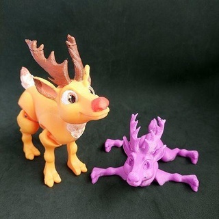 goffo Natale Renna cervo animali mammifero santa secchio alce flessibile Holliday Casa arredamento 3d print model - Mito3D